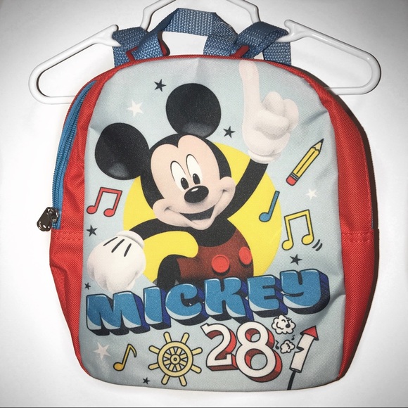 Disney Other - Mickey Mouse Red/Blue Toddler Back Book Bag-NWT